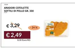 Prezzemolo e Vitale Amadori cotolette sottili di pollo offerta