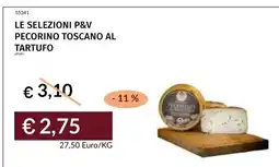 Prezzemolo e Vitale Pecorino Toscano al Tartufo offerta