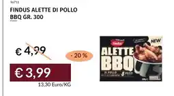 Prezzemolo e Vitale Findus alette di pollo BBQ offerta