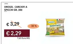Prezzemolo e Vitale Orogel carciofi a spicchi offerta