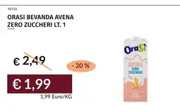 Prezzemolo e Vitale Orasi bevanda avena zero zuccheri offerta