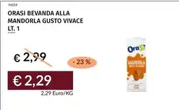 Prezzemolo e Vitale Orasi bevanda alla mandorla gusto vivace offerta