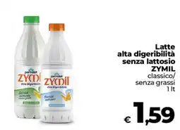 Ipercoop Radenza Latte alta digeribilità senza lattosio ZYMIL offerta