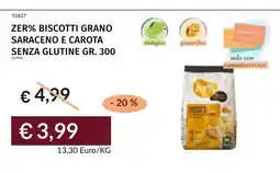 Prezzemolo e Vitale Zer% biscotti grano saraceno e carota senza glutine offerta