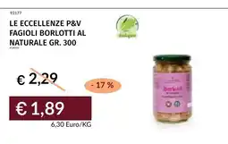 Prezzemolo e Vitale Fagioli borlotti al naturale offerta