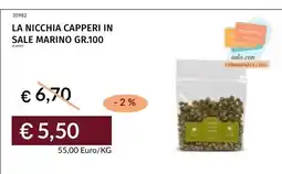 Prezzemolo e Vitale La Nicchia Capperi in Sale Marino offerta