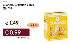 Prezzemolo e Vitale Granarolo panna brick offerta