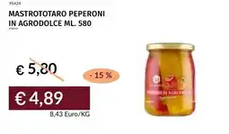 Prezzemolo e Vitale MastroTotaro peperoni in agrodolce offerta