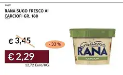 Prezzemolo e Vitale Rana sugo fresco ai carciofi offerta