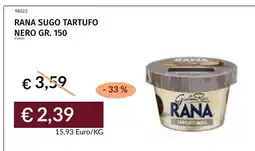 Prezzemolo e Vitale Rana sugo tartufo nero offerta