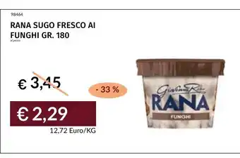 Prezzemolo e Vitale Rana sugo fresco ai funghi offerta