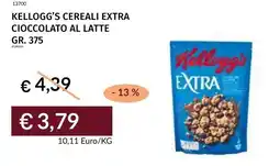 Prezzemolo e Vitale Kellogg's Cereali Extra Cioccolato al Latte offerta