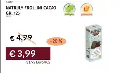 Prezzemolo e Vitale Natruly frollini cacao offerta