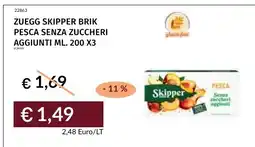 Prezzemolo e Vitale Zuegg Skipper brik pesca senza zuccheri offerta