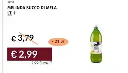 Prezzemolo e Vitale Melinda succo di mela offerta