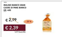 Prezzemolo e Vitale Mulino Bianco Gran Cuore di Pane Bianco offerta