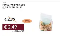Prezzemolo e Vitale Fungo pan d'aria con fleur de sel offerta