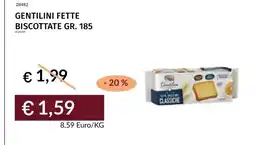 Prezzemolo e Vitale Gentilini fette biscottate offerta