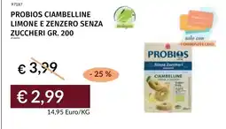 Prezzemolo e Vitale ProbiOS ciambelline limone e zenzero senza zuccheri offerta