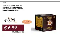 Prezzemolo e Vitale Tonaca di Monaco capsule compatibili Nespresso offerta