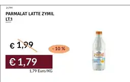 Prezzemolo e Vitale Parmalat Latte Zymil offerta