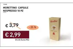 Prezzemolo e Vitale Morettino capsule nespresso offerta