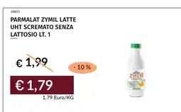 Prezzemolo e Vitale Parmalat Zymil Latte UHT scremato senza lattosio offerta
