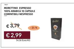 Prezzemolo e Vitale Morettino Espresso offerta
