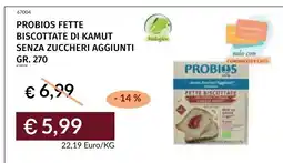 Prezzemolo e Vitale Probios fette biscottate di kamut offerta