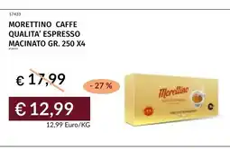 Prezzemolo e Vitale Morettino Caffè Qualità Espresso Macinato offerta