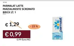 Prezzemolo e Vitale Parmalat latte parzialmente scremato offerta