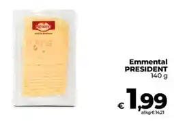 Ipercoop Radenza Emmental President offerta