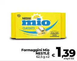 Ipercoop Radenza Formaggini Mio Nestlé offerta