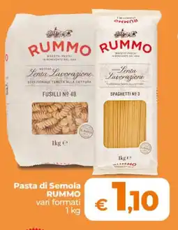 Ipercoop Radenza Pasta di Semola RUMMO offerta