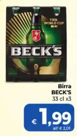 Ipercoop Radenza Birra BECK'S offerta