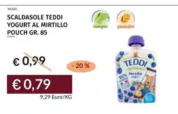 Prezzemolo e Vitale Scaldasole Teddi Yogurt al Mirtillo offerta