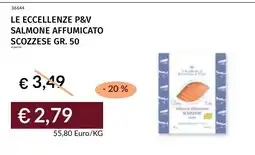 Prezzemolo e Vitale Le eccellenze P&V salmone affumicato scozzese offerta