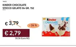Prezzemolo e Vitale Kinder Chocolate Stecco Gelato offerta