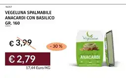 Prezzemolo e Vitale Vegeluna spalmabile anacardi con basilico offerta