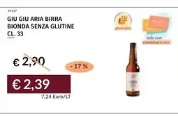 Prezzemolo e Vitale Giu giu aria birra bionda senza glutine offerta