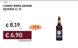 Prezzemolo e Vitale Chimay birra grande reserve offerta
