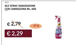 Prezzemolo e Vitale Ace spray sgrassatore con candeggina offerta