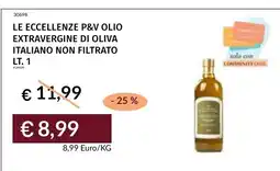 Prezzemolo e Vitale Le eccellenze P&V olio extravergine di oliva italiano non filtrato offerta