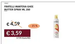 Prezzemolo e Vitale Fratelli Mantova Ghee Butter Spray offerta
