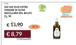 Prezzemolo e Vitale Giu Giu olio extra vergine di oliva Nocellara del Belice offerta