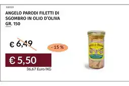 Prezzemolo e Vitale Angelo Parodi filetti di sgombro in olio d'oliva offerta