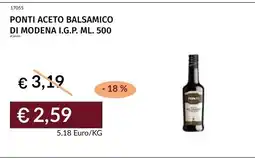 Prezzemolo e Vitale Ponti aceto balsamico di Modena I.G.P. offerta
