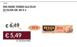 Prezzemolo e Vitale Rio mare Tonno all'olio di oliva offerta