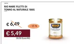 Prezzemolo e Vitale Rio Mare filetti di tonno al naturale offerta