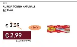 Prezzemolo e Vitale Auriga tonno naturale offerta